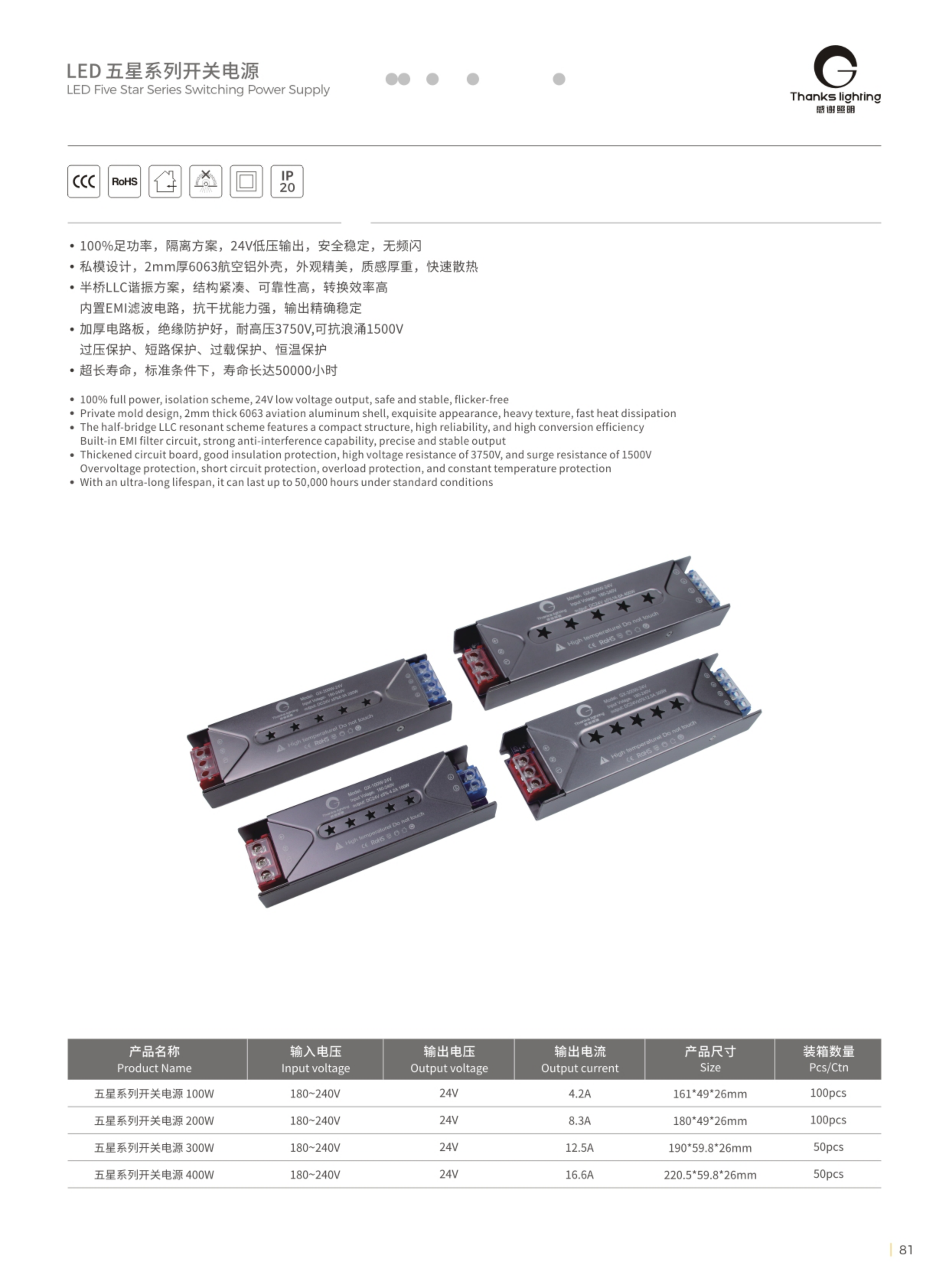 线条灯类