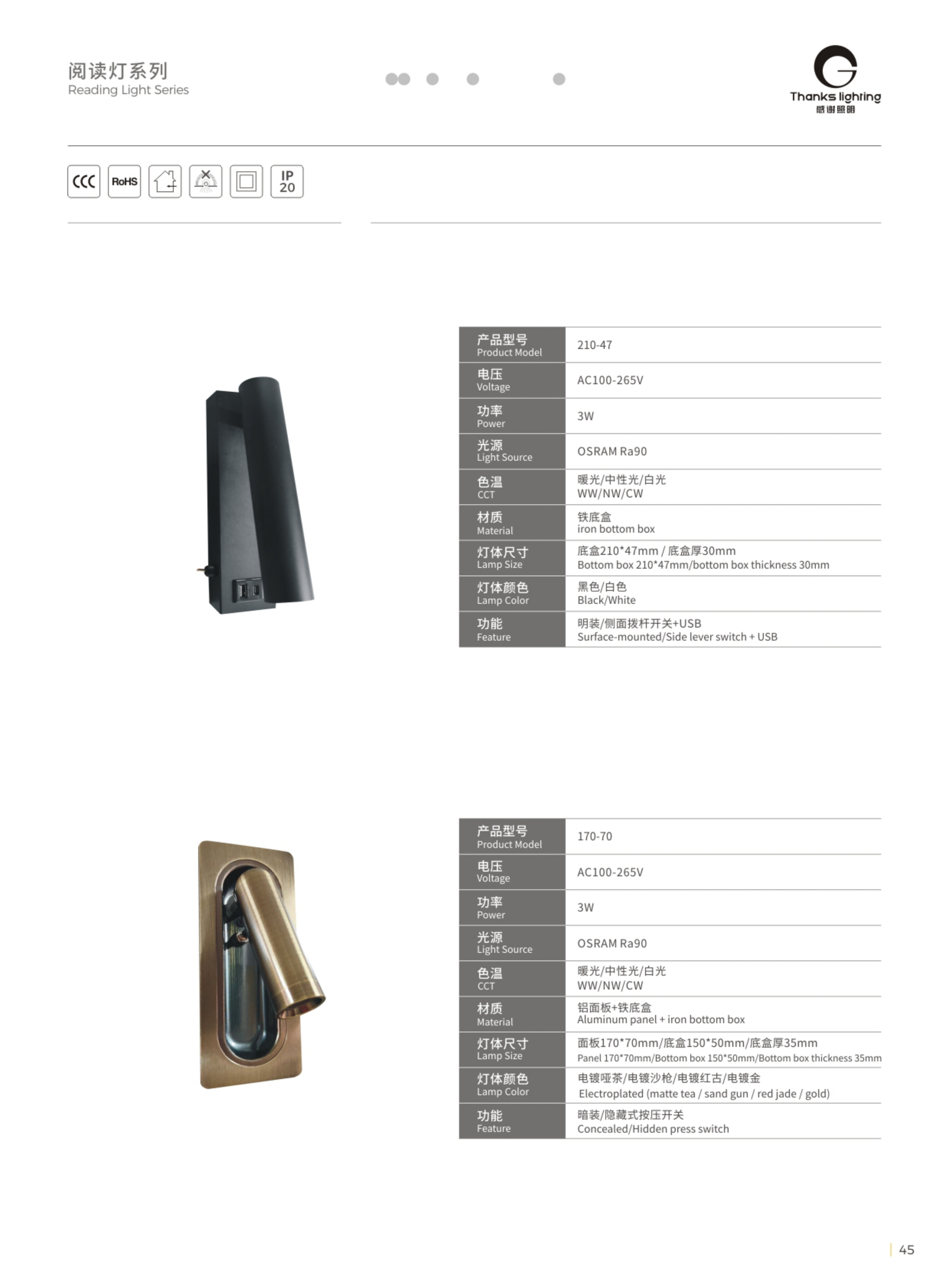 阅读灯