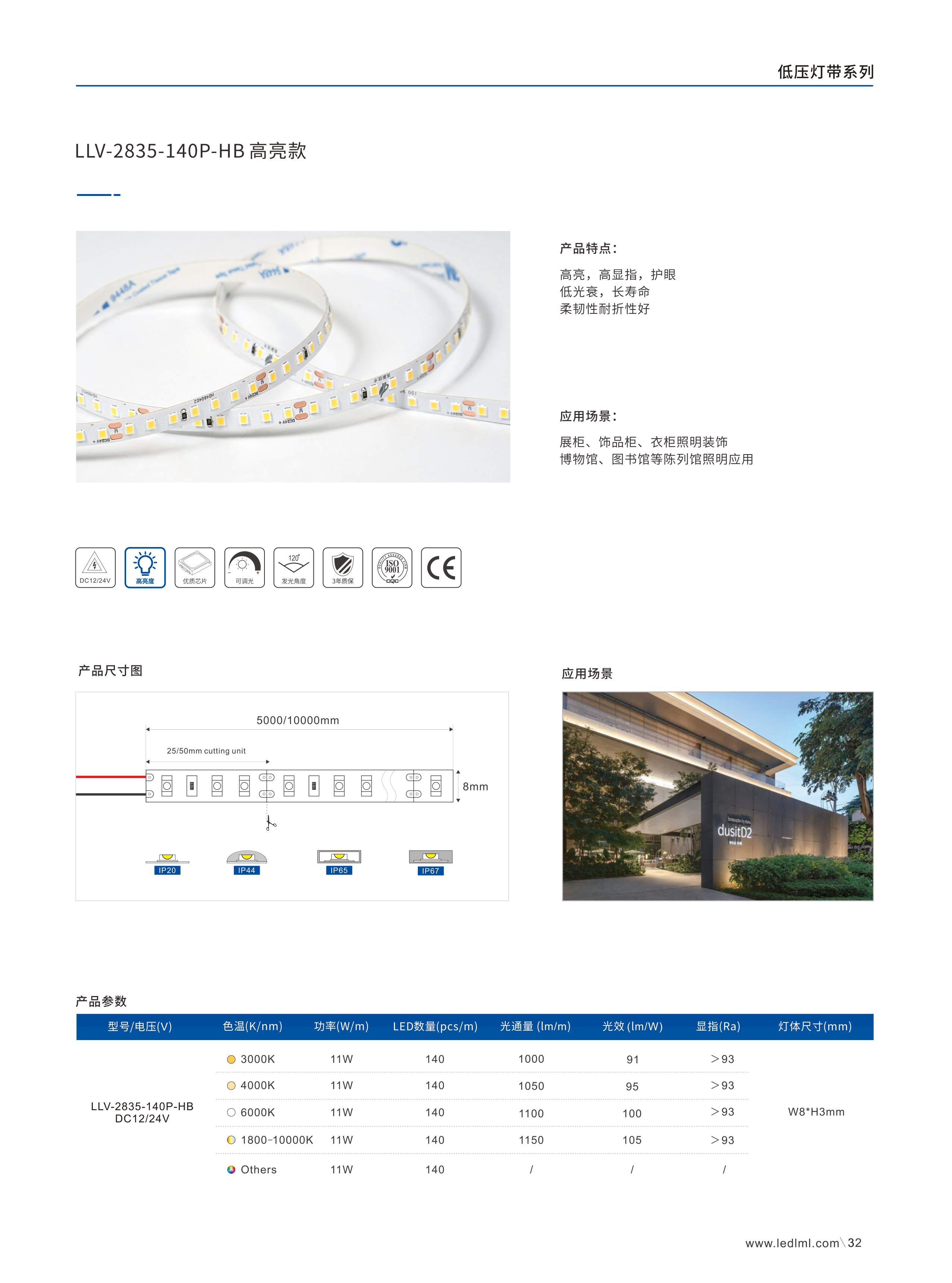 高亮高显低压灯带